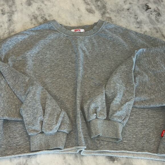 Bayse Cropped Crewneck Sweatshirt - Picture 1 of 4
